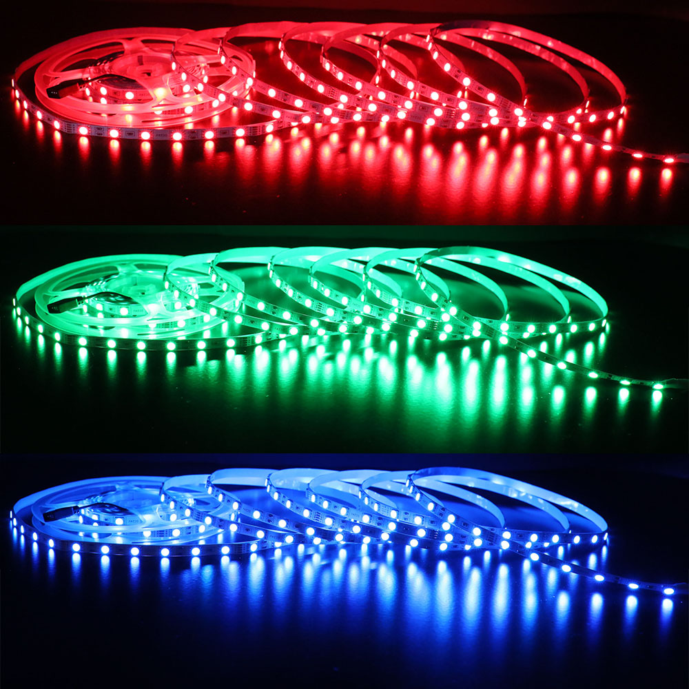 6mm RGB Color Change Thin LED Strip - 5V/12V/24V 60LEDs/m 16.4ft 6mm RGB Color Change Thin LED Strip - 5V/12V/24V 60LEDs/m 16.4ft